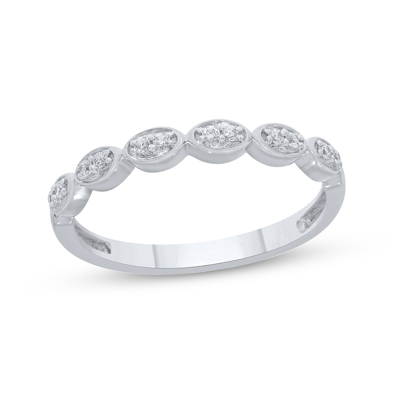 Main Image 1 of Now + Forever Diamond Anniversary Ring 1/10 ct tw 10K White Gold