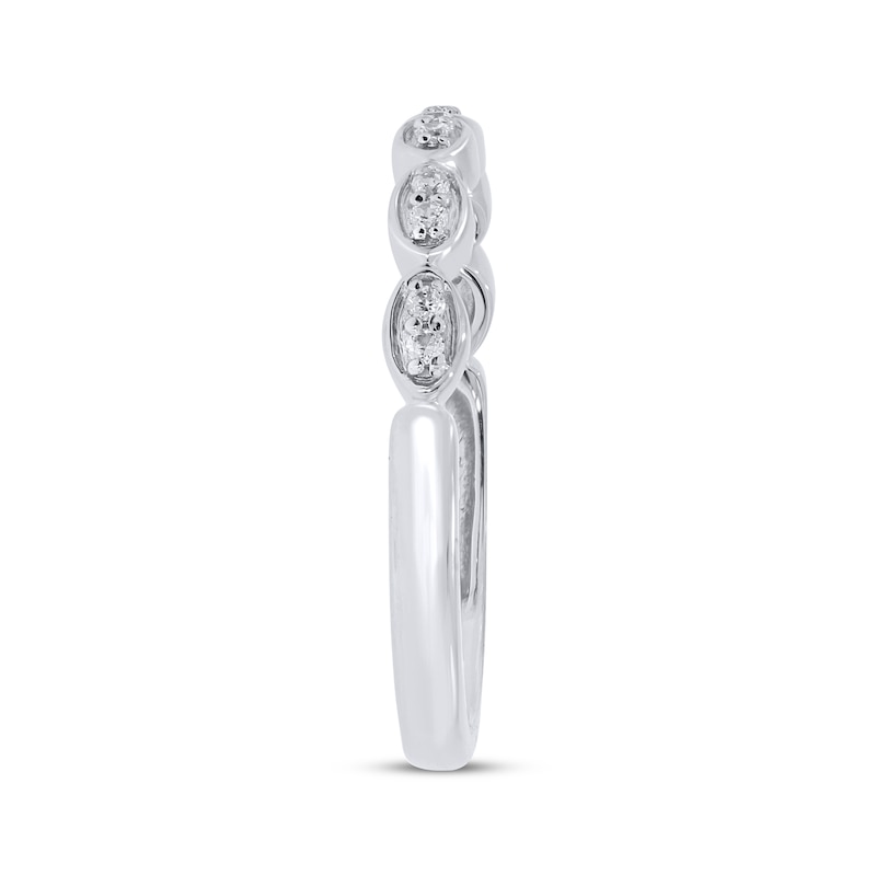 Main Image 2 of Now + Forever Diamond Anniversary Ring 1/10 ct tw 10K White Gold