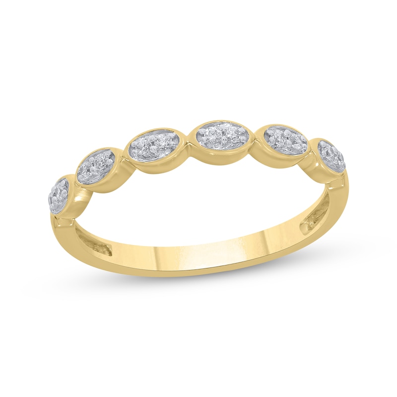 Main Image 1 of Now + Forever Diamond Anniversary Ring 1/10 ct tw 10K Yellow Gold