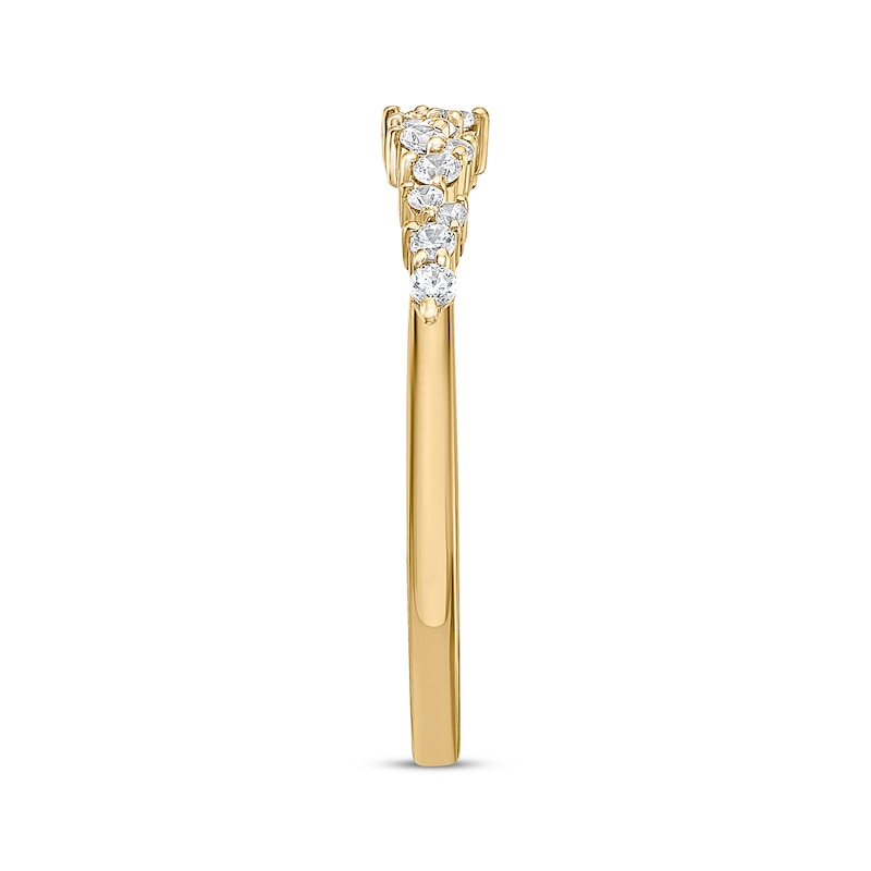 Main Image 2 of Now + Forever Diamond Scatter Anniversary Ring 1/5 ct tw 10K Yellow Gold