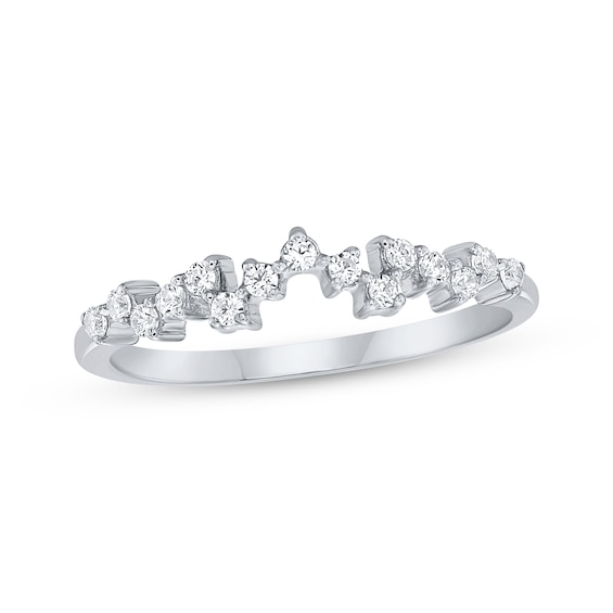 Now + Forever Diamond Scatter Anniversary Ring 1/5 ct tw 10K White Gold