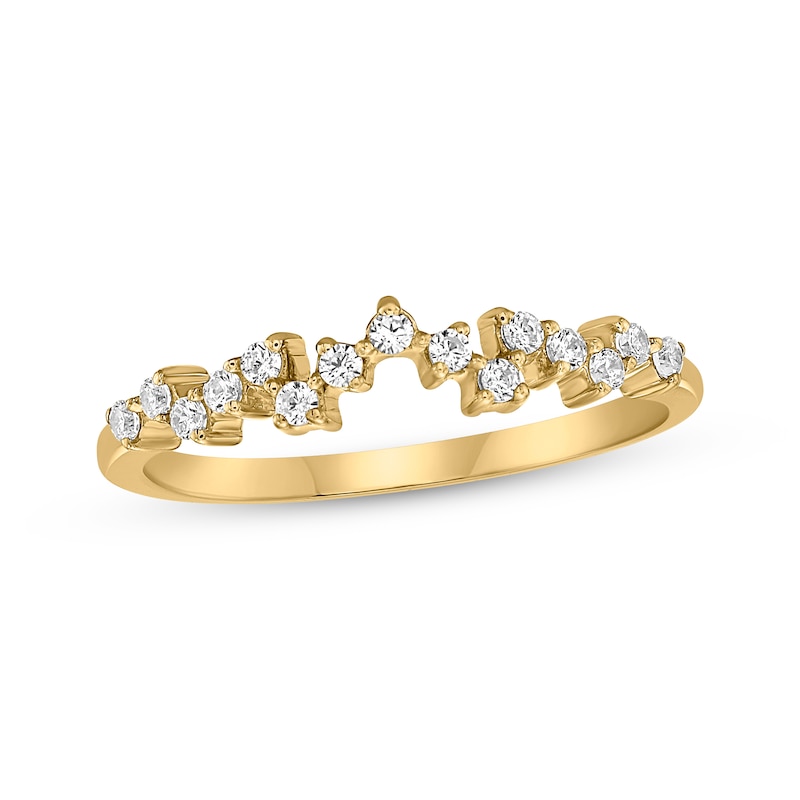 Main Image 1 of Now + Forever Diamond Scatter Anniversary Ring 1/5 ct tw 10K Yellow Gold