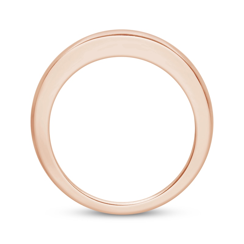 Main Image 3 of Now + Forever Princess-Cut Diamond Channel-Set Anniversary Ring 1 ct tw 14K Rose Gold