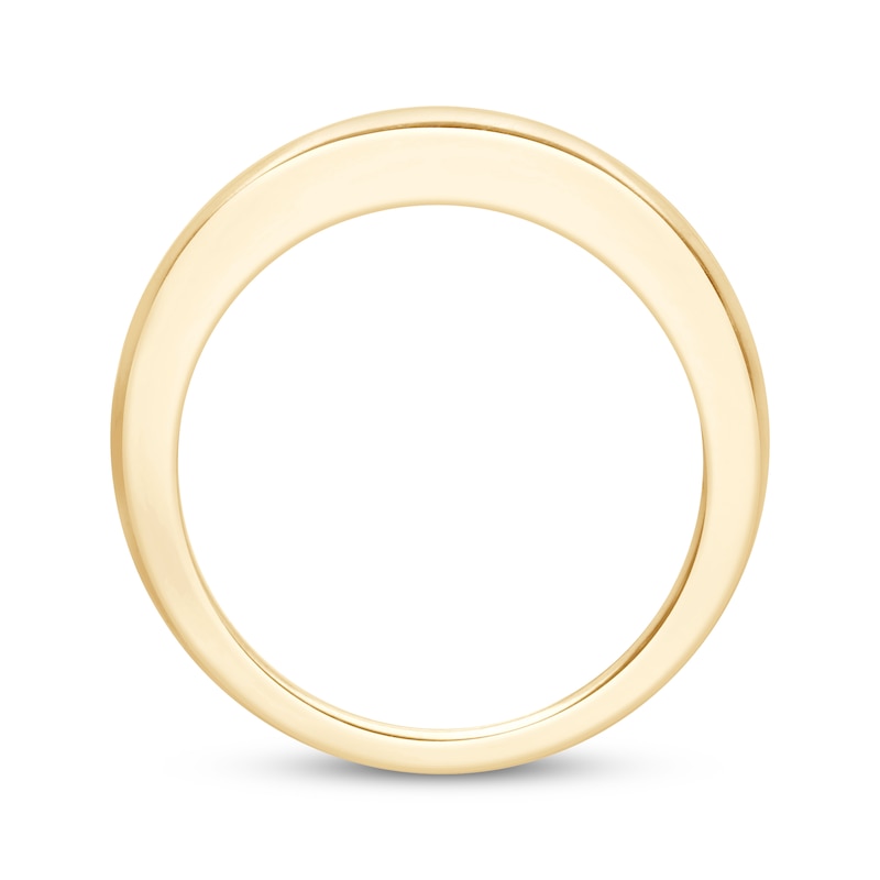 Main Image 3 of Now + Forever Princess-Cut Diamond Channel-Set Anniversary Ring 1 ct tw 14K Yellow Gold