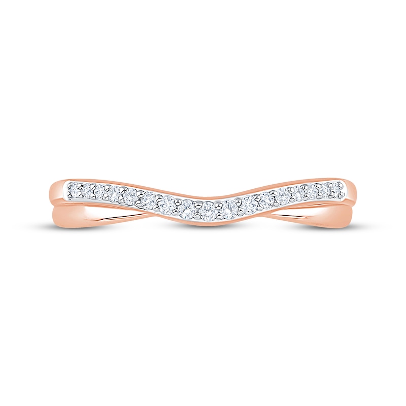 Main Image 3 of Now + Forever Diamond Twist Contour Ring 1/10 ct tw 14K Rose Gold
