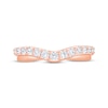 Thumbnail Image 3 of Now + Forever Diamond Contour Anniversary Ring 1/2 ct tw 14K Rose Gold