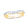 Thumbnail Image 1 of Now + Forever Diamond Contour Anniversary Ring 1/2 ct tw 14K Yellow Gold
