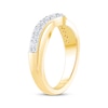 Thumbnail Image 2 of Now + Forever Diamond Contour Anniversary Ring 1/2 ct tw 14K Yellow Gold