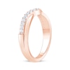 Thumbnail Image 2 of Now + Forever Diamond Contour Anniversary Ring 1/4 ct tw 14K Rose Gold