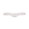 Thumbnail Image 3 of Now + Forever Diamond Contour Anniversary Ring 1/2 ct tw 14K Rose Gold