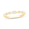 Thumbnail Image 1 of Now + Forever Diamond Milgrain Anniversary Ring 1/10 ct tw 10K Yellow Gold