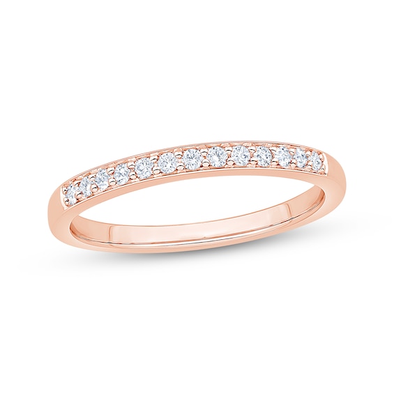 Now + Forever Diamond Anniversary Ring 1/8 ct tw 10K Rose Gold