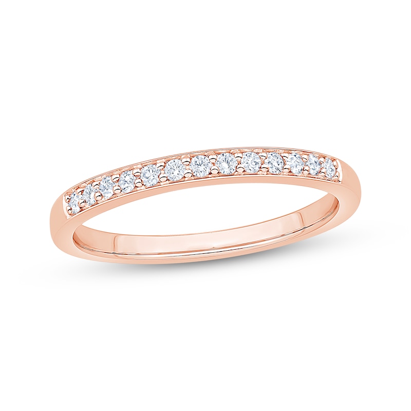 Main Image 1 of Now + Forever Diamond Anniversary Ring 1/8 ct tw 10K Rose Gold