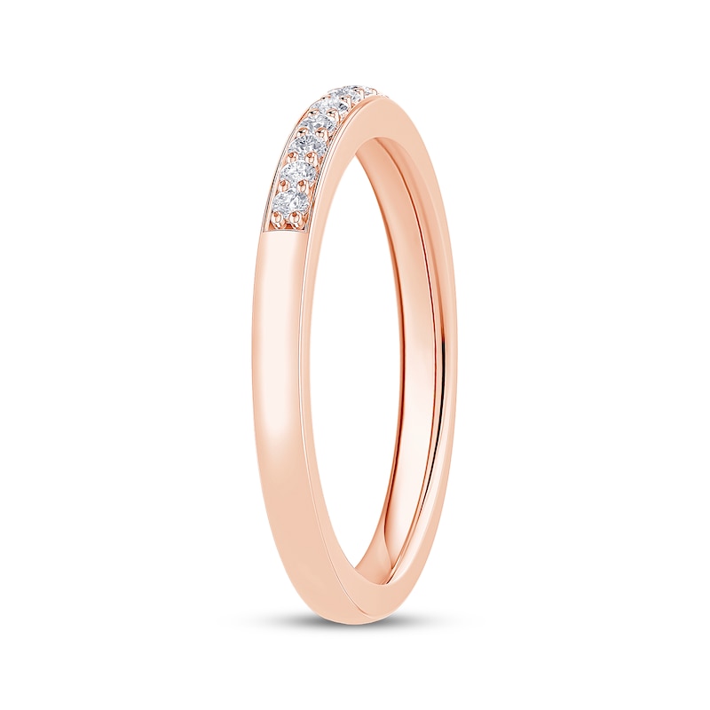 Main Image 2 of Now + Forever Diamond Anniversary Ring 1/8 ct tw 10K Rose Gold