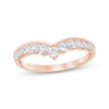 Thumbnail Image 1 of Now + Forever Diamond Graduated Contour Ring 1/2 ct tw 14K Rose Gold