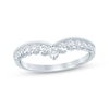 Thumbnail Image 1 of Now + Forever Diamond Graduated Contour Ring 1/2 ct tw 14K White Gold
