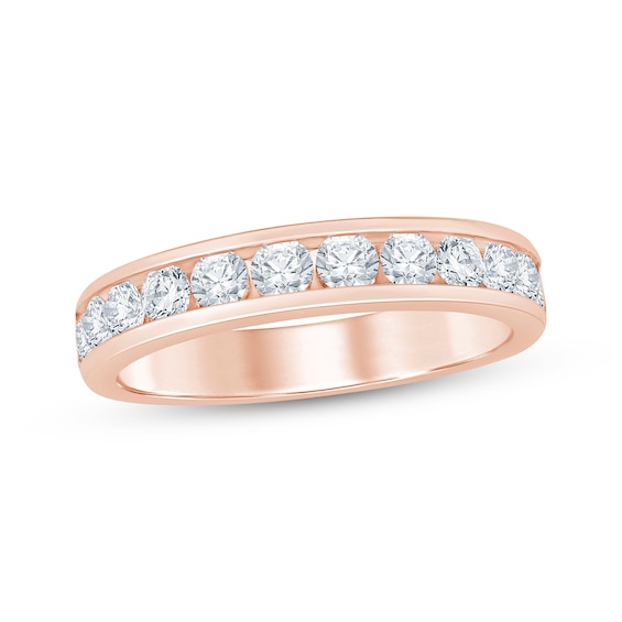 Now + Forever Diamond Channel Anniversary Ring 1 ct tw 14K Rose Gold