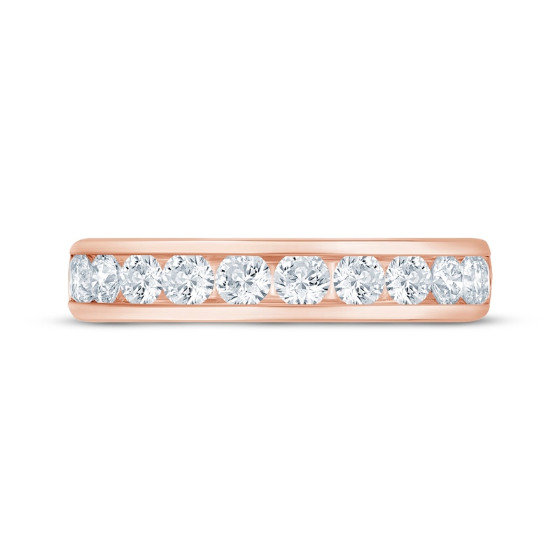 Main Image 3 of Now + Forever Diamond Channel Anniversary Ring 1 ct tw 14K Rose Gold