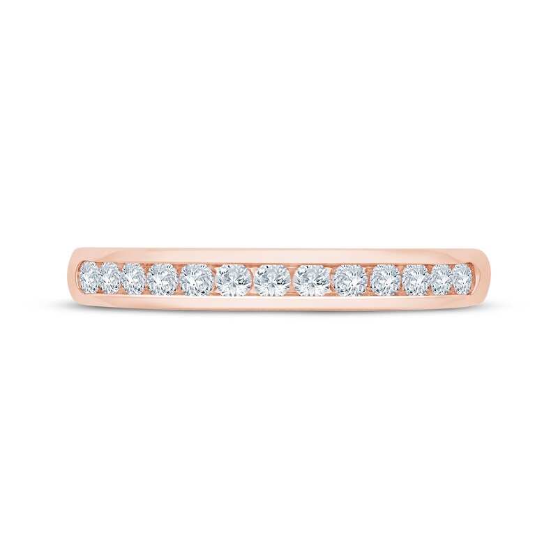 Main Image 3 of Now + Forever Diamond Channel Anniversary Ring 1/4 ct tw 14K Rose Gold