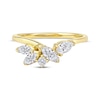 Thumbnail Image 3 of Now + Forever Marquise, Pear & Round-Cut Diamond Contour Ring 5/8 ct tw 14K Yellow Gold