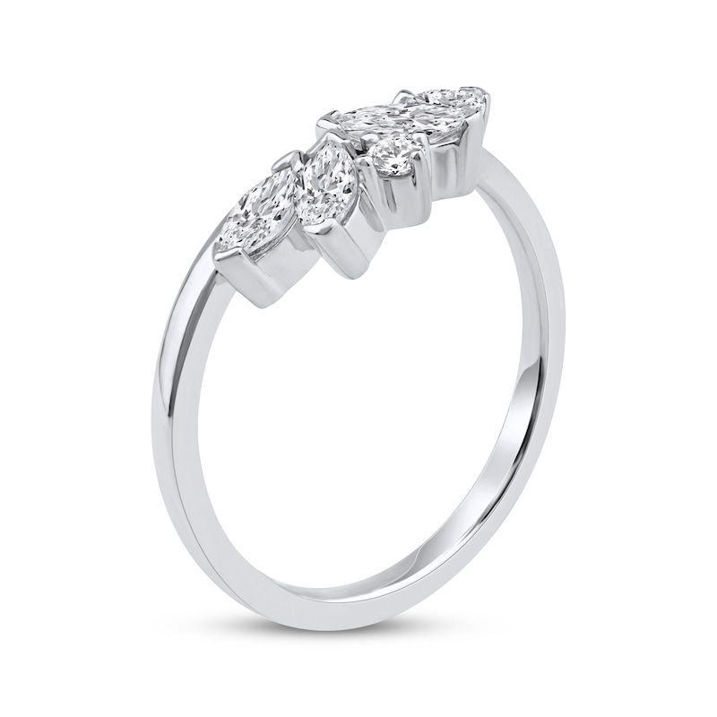 Main Image 2 of Now + Forever Marquise, Pear & Round-Cut Diamond Contour Ring 5/8 ct tw 14K White Gold