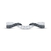 Thumbnail Image 3 of Now + Forever Black & White Diamond Twist Contour Ring 1/3 ct tw 10K White Gold