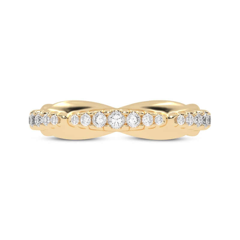 Main Image 3 of Now + Forever Diamond Graduated Anniversary Ring 1/3 ct tw 10K Yellow Gold