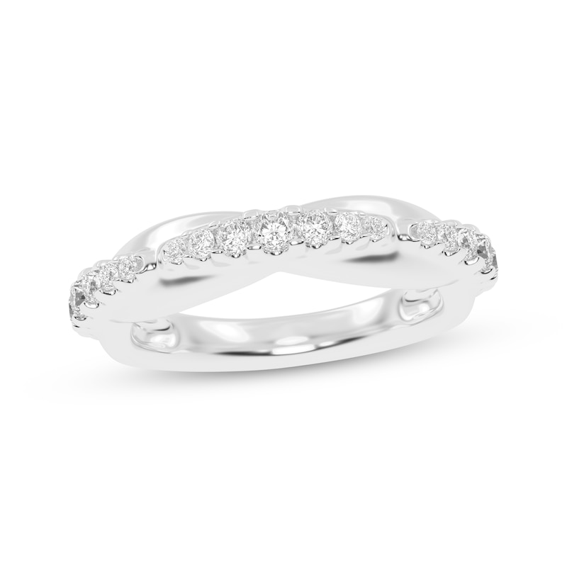Main Image 1 of Now + Forever Diamond Graduated Anniversary Ring 1/3 ct tw 10K White Gold
