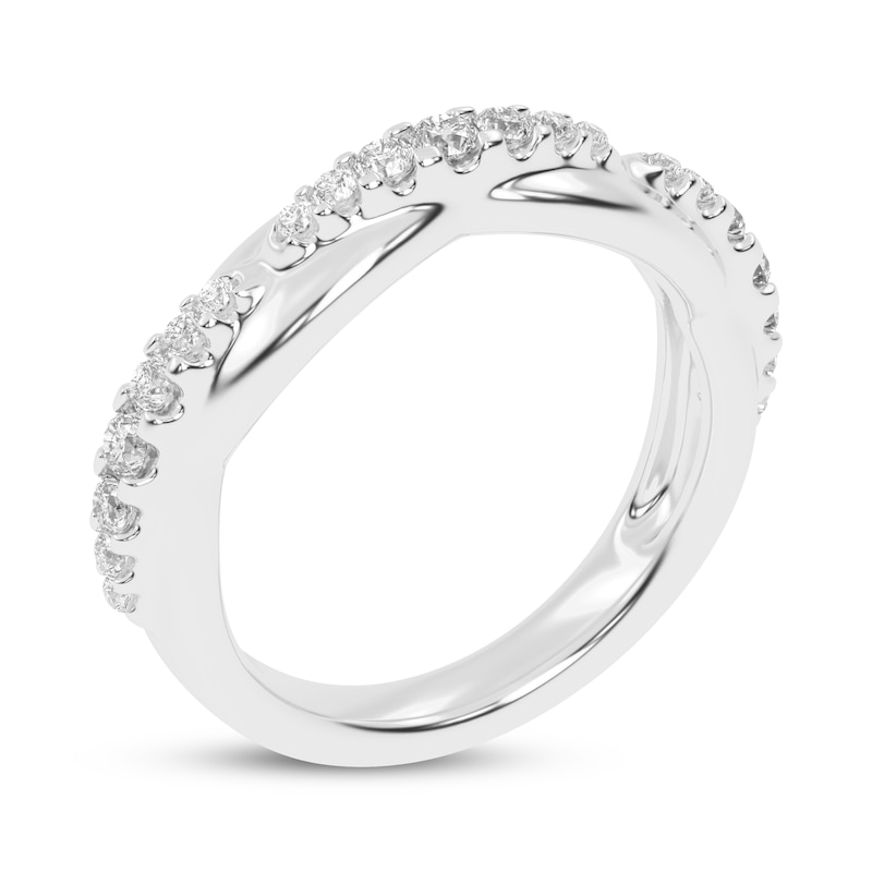 Main Image 2 of Now + Forever Diamond Graduated Anniversary Ring 1/3 ct tw 10K White Gold