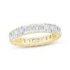 Thumbnail Image 1 of Monique Lhuillier Bliss Emerald-Cut Lab-Grown Diamond Eternity Ring 4 ct tw 18K Yellow Gold