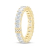 Thumbnail Image 2 of Monique Lhuillier Bliss Emerald-Cut Lab-Grown Diamond Eternity Ring 4 ct tw 18K Yellow Gold