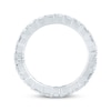 Thumbnail Image 3 of Monique Lhuillier Bliss Emerald-Cut Lab-Grown Diamond Eternity Ring 4 ct tw 18K White Gold
