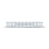 Thumbnail Image 4 of Monique Lhuillier Bliss Emerald-Cut Lab-Grown Diamond Eternity Ring 2 ct tw 18K White Gold
