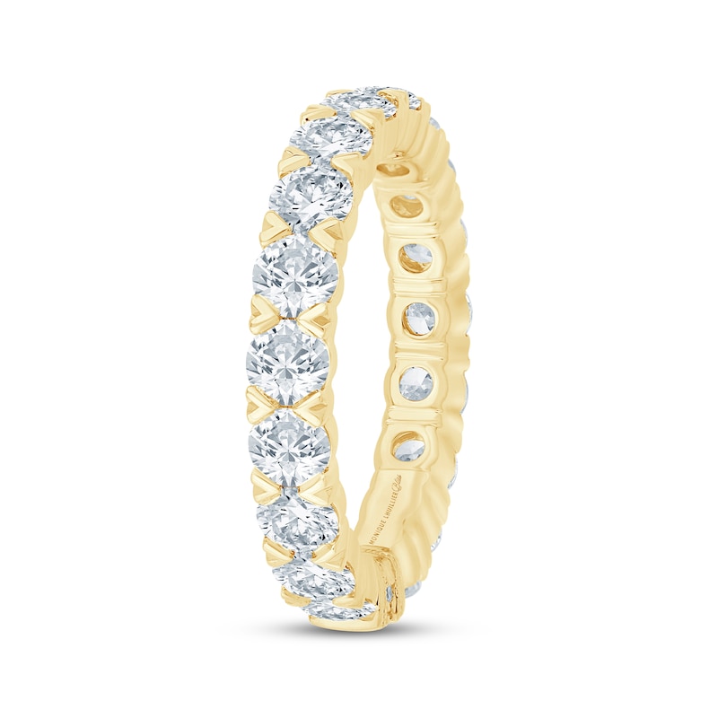 Main Image 2 of Monique Lhuillier Bliss Lab-Grown Diamond Eternity Ring 3 ct tw 18K Yellow Gold