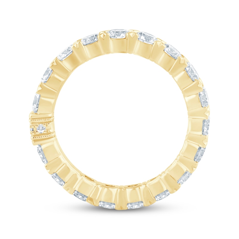 Main Image 3 of Monique Lhuillier Bliss Lab-Grown Diamond Eternity Ring 3 ct tw 18K Yellow Gold