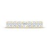 Thumbnail Image 4 of Monique Lhuillier Bliss Oval-Cut Lab-Grown Diamond Eternity Ring 2 ct tw 18K Yellow Gold