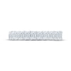 Thumbnail Image 4 of Monique Lhuillier Bliss Emerald-Cut Lab-Grown Diamond Eternity Ring 3 ct tw 18K White Gold