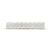 Thumbnail Image 4 of Monique Lhuillier Bliss Emerald-Cut Lab-Grown Diamond Eternity Ring 3 ct tw 18K Yellow Gold
