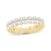 Thumbnail Image 1 of Monique Lhuillier Bliss Oval-Cut Lab-Grown Diamond Eternity Ring 4 ct tw 18K Yellow Gold