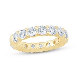 Monique Lhuillier Bliss Lab-Grown Diamond Eternity Ring 4 ct tw 18K Yellow Gold
