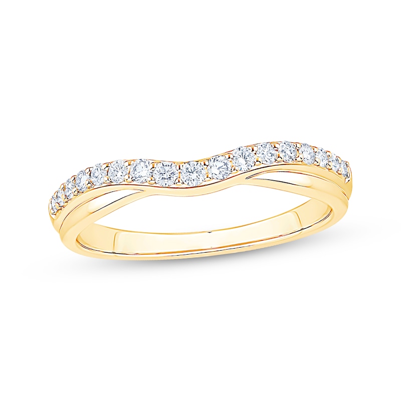 Main Image 1 of Now + Forever Diamond Contour Anniversary Ring 1/4 ct tw 14K Yellow Gold
