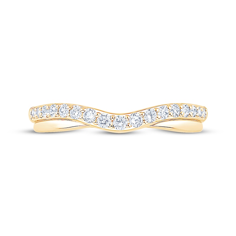 Main Image 3 of Now + Forever Diamond Contour Anniversary Ring 1/4 ct tw 14K Yellow Gold