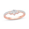 Thumbnail Image 1 of Now + Forever Marquise & Round-Cut Diamond Anniversary Ring 3/8 ct tw 10K Rose Gold