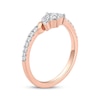 Thumbnail Image 2 of Now + Forever Marquise & Round-Cut Diamond Anniversary Ring 3/8 ct tw 10K Rose Gold