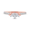 Thumbnail Image 3 of Now + Forever Marquise & Round-Cut Diamond Anniversary Ring 3/8 ct tw 10K Rose Gold