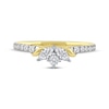 Thumbnail Image 3 of Now + Forever Marquise & Round-Cut Diamond Anniversary Ring 3/8 ct tw 10K Yellow Gold