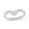 Thumbnail Image 1 of Now + Forever Marquise & Round-Cut Diamond Anniversary Ring 1/4 ct tw 10K White Gold