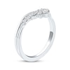 Thumbnail Image 2 of Now + Forever Marquise & Round-Cut Diamond Anniversary Ring 1/4 ct tw 10K White Gold