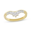 Thumbnail Image 1 of Now + Forever Marquise & Round-Cut Diamond Anniversary Ring 1/4 ct tw 10K Yellow Gold