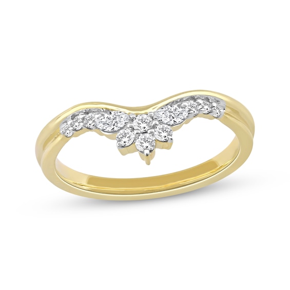Now + Forever Marquise & Round-Cut Diamond Anniversary Ring 1/4 ct tw 10K Gold